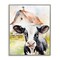 Stupell Industries Cow Little at Farm Framed Giclee Wall Art Design by Kim Allen